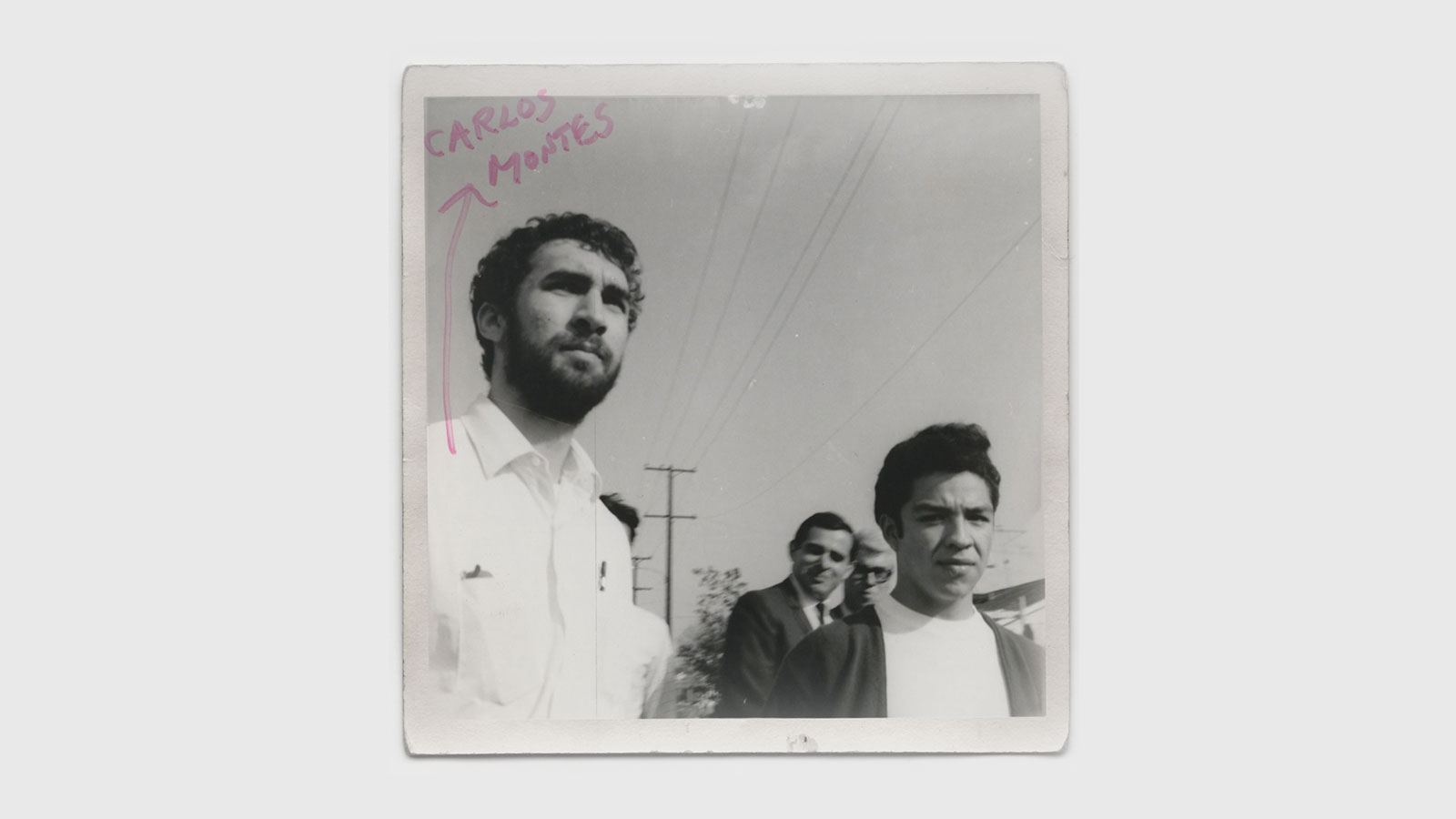 Photo of a group of students in East L.A. circa 1968. Photo courtesy of Cal State LA Special Collections and Archives. Photo of a group of Chicano students in East L.A. circa 1968.