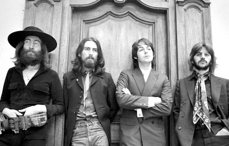 Ethan Russel's "The Best Seat in the House" at the Luckman Theatre at Cal State LA. Photo of the Beatles, part of Ethan Russel's film "The Best Seat in the House"