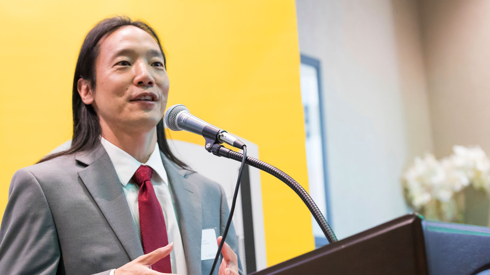 John Chi speaks at the 2017 LA BioStart graduation. John Chi speaks at the 2017 LA BioStart graduation.