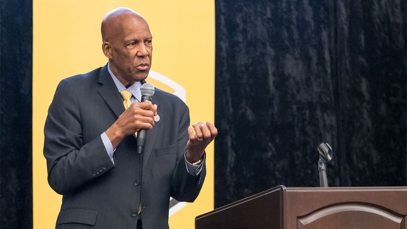 Alumnus Terrence Roberts. Civil rights legend and alumnus, Terrence Roberts speaks at the Cal State LA 70th anniversary reunion.