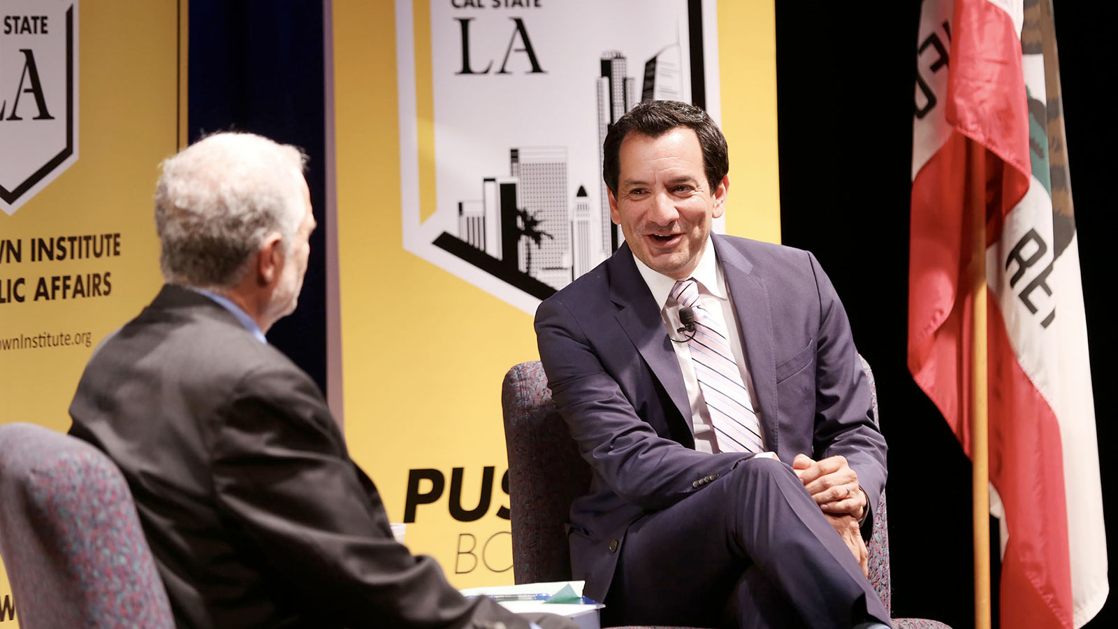 PBI Executive Director Raphael J. Sonenshein and State Assembly Speaker Anthony Rendon