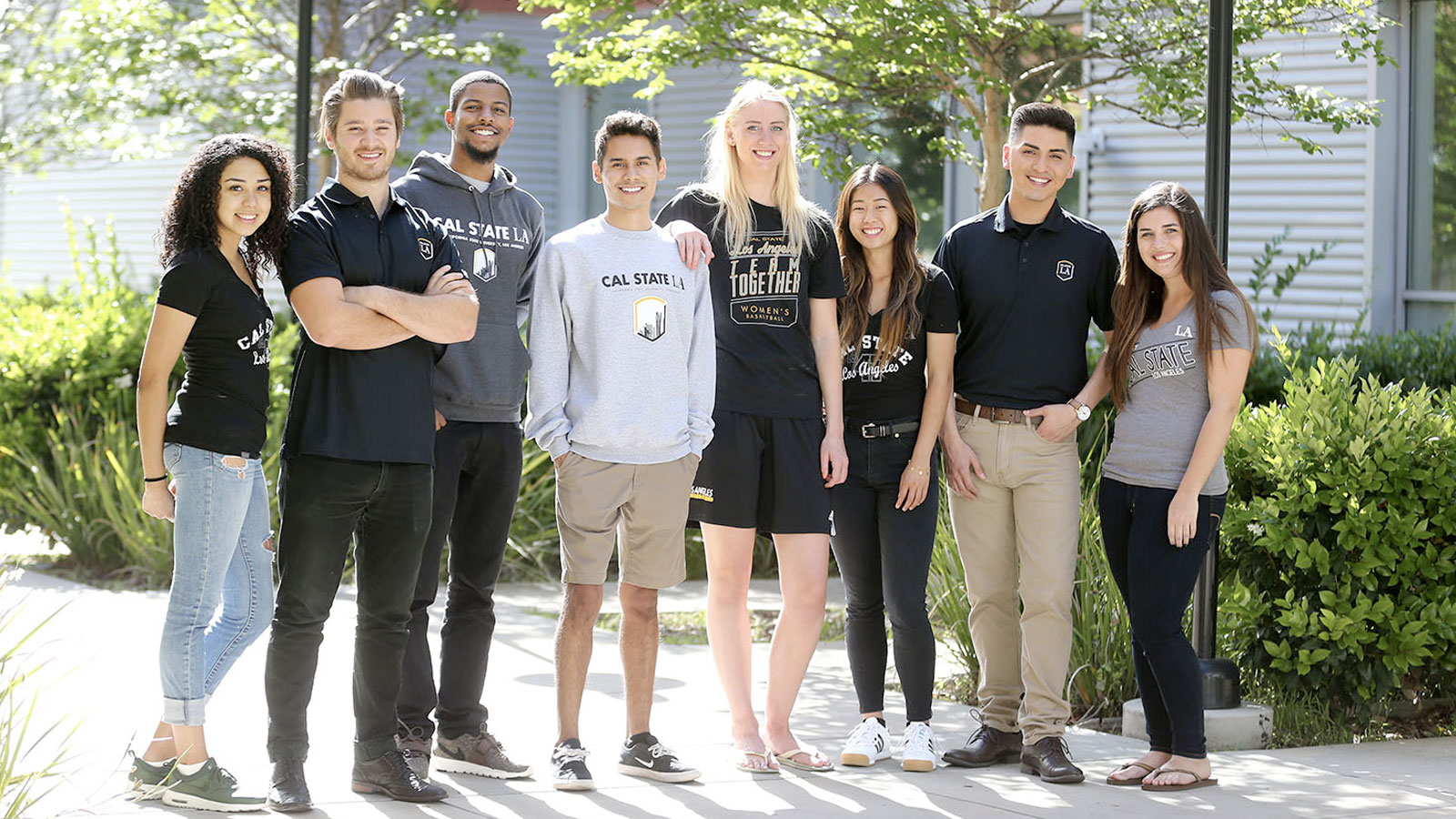 Group of Cal State LA students