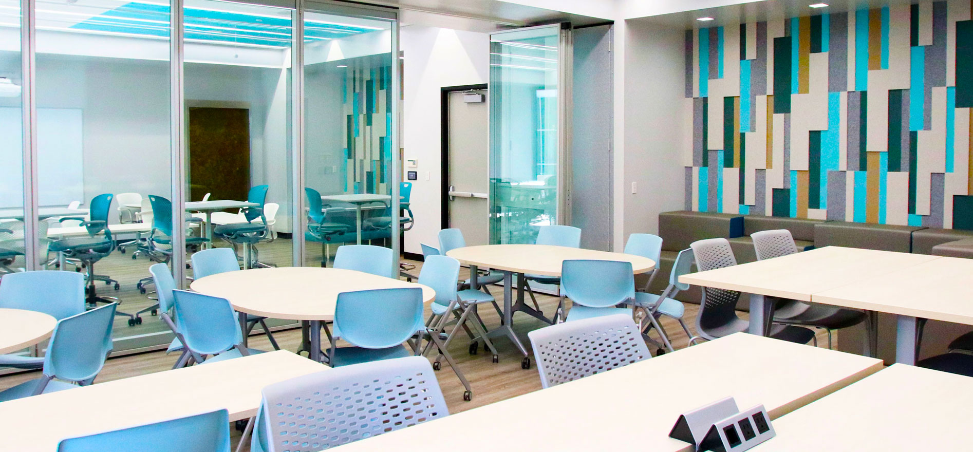 An inside view of the Cal State LA Mind Matters Well-being classrooms.